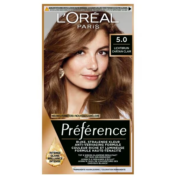 L'Oréal Paris Préférence 5 svetlo rjava obstojna barva za lase<br>