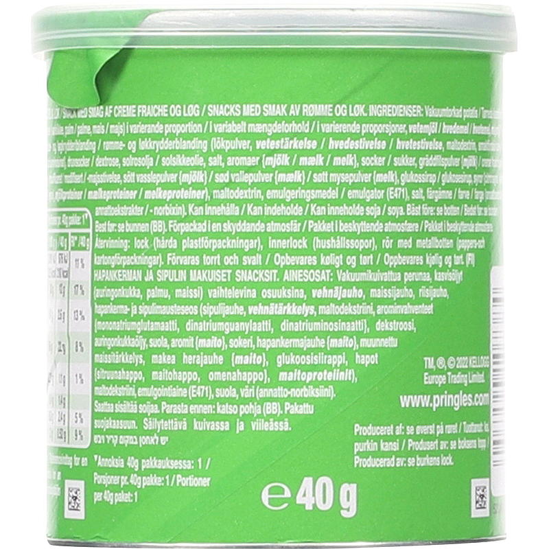 Pringles 40 g Crème fraîche & ui