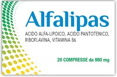 Alfalipas Nahrungsergänzungsmittel mit Alpha-Liponsäure, 20 Tabletten