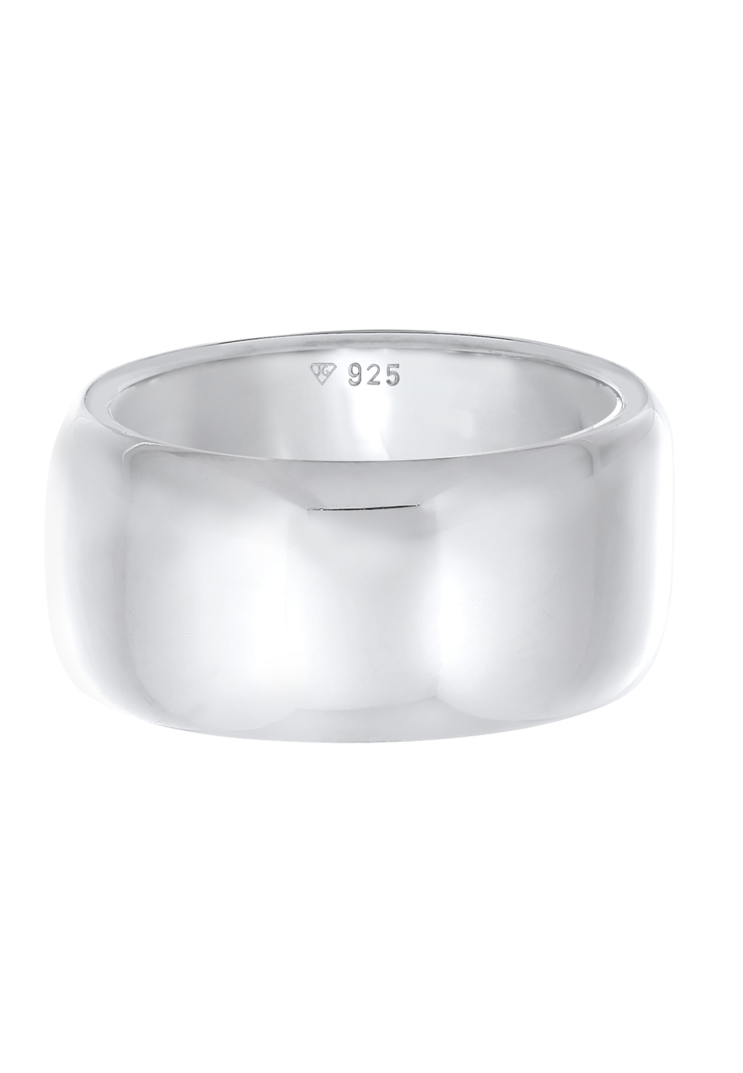 Elli PREMIUM Bague pour femme à large bande simple tendance en argent sterling 925