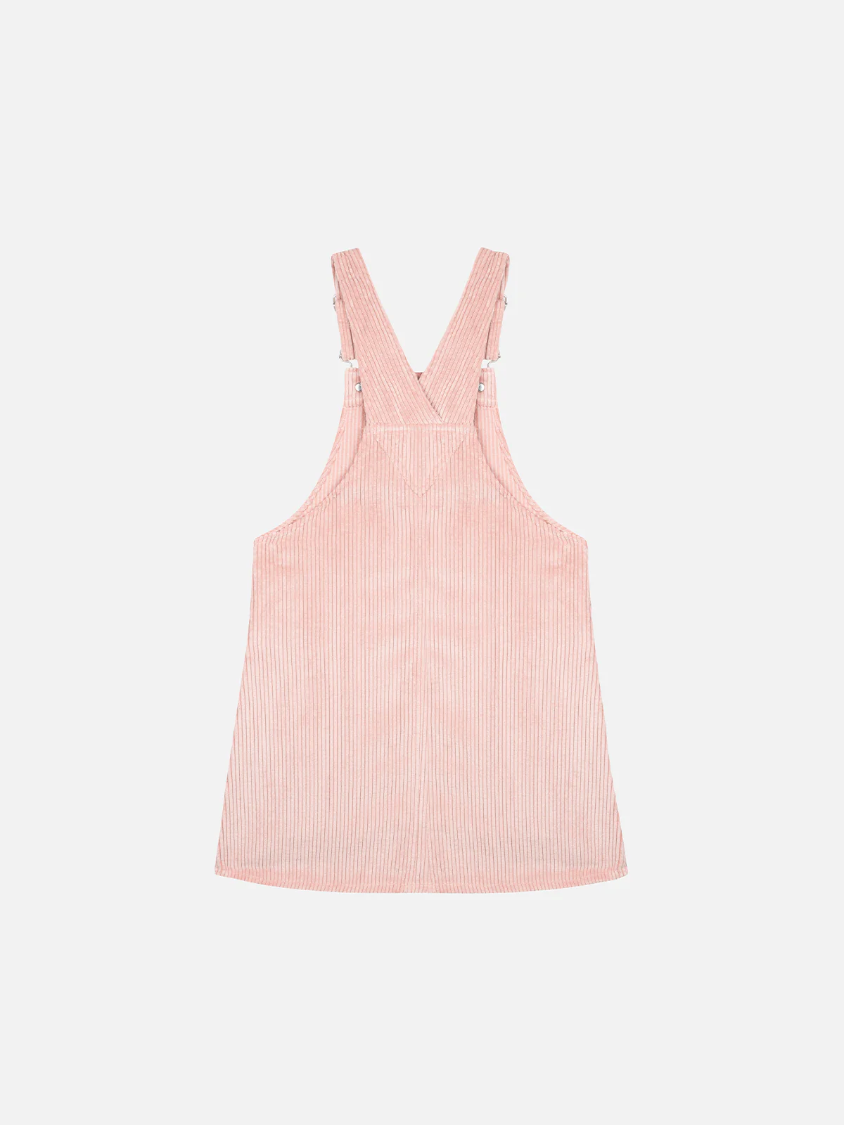 Combinaison Tecla rose en velours côtelé pour filles avec empiècement floral