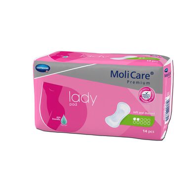 Molicare inkontinensbind 2 dråper Lady Pad 14 enheter 14 enheter