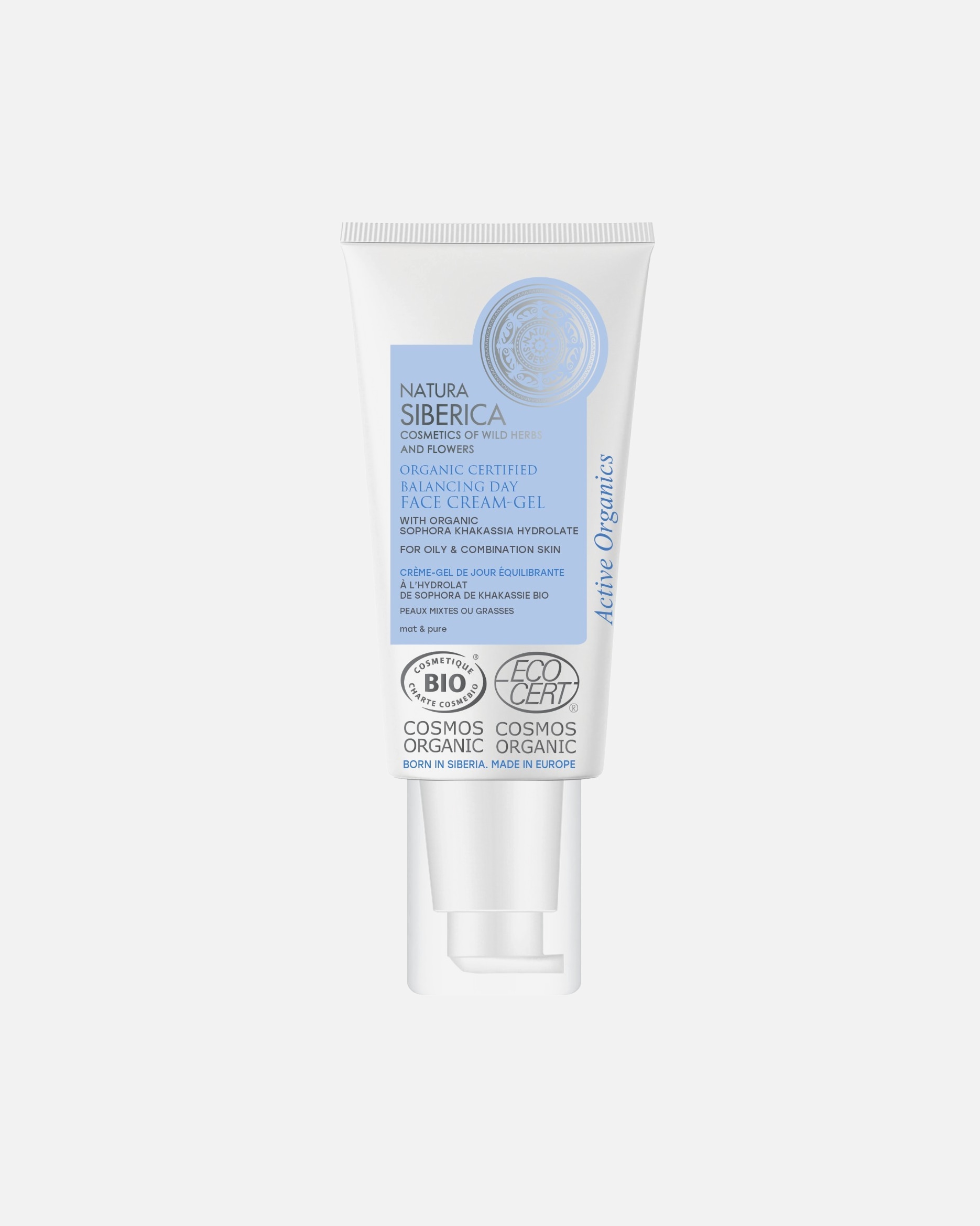 Natura Siberica Crème Gel de Jour BIO Equilibrante Peaux Mixtes ou Grasses au Sophora de Khakassie