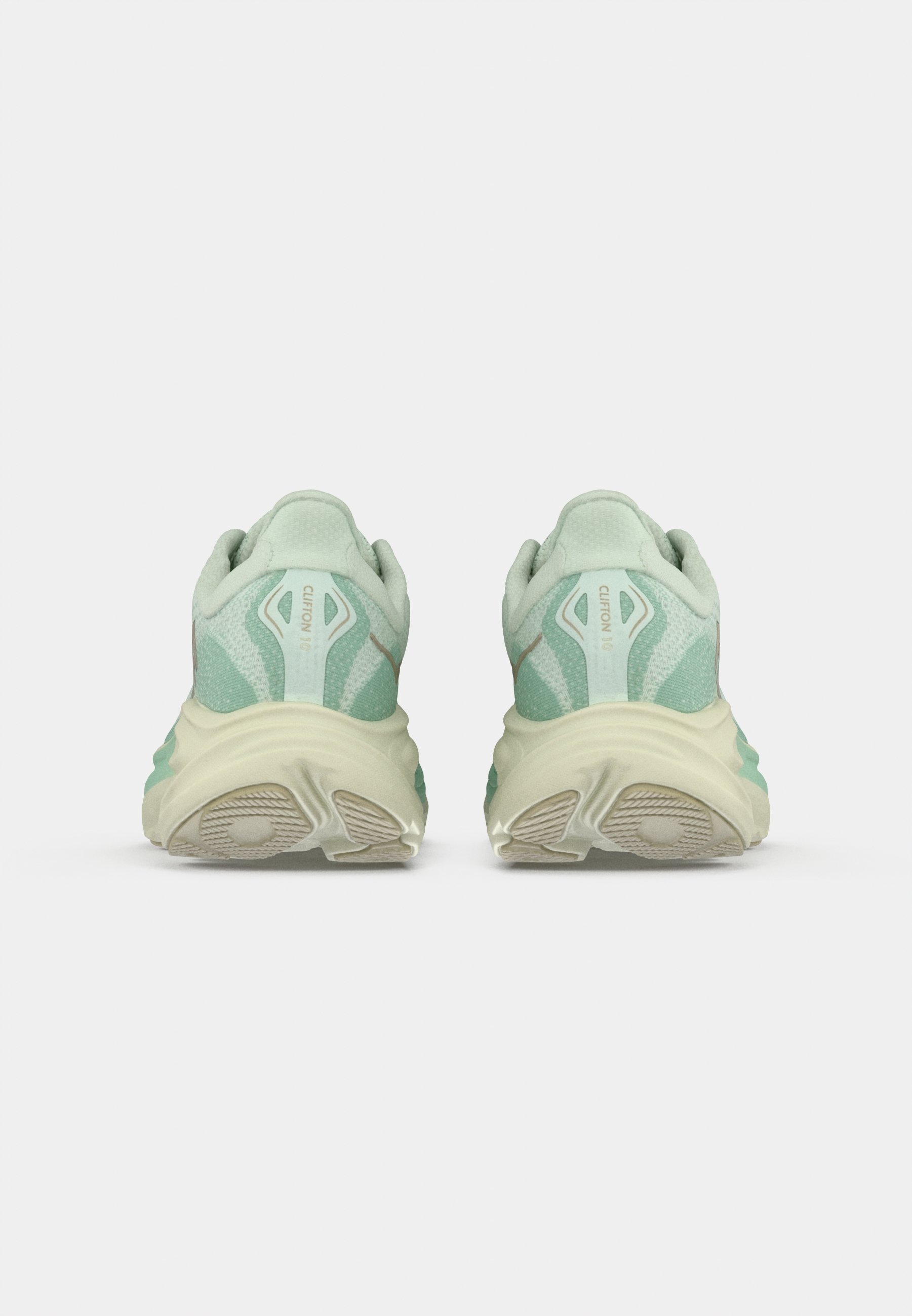 HOKA CLIFTON 10 - Hardloopschoenen voor op de weg - zeeglas/jadeiet