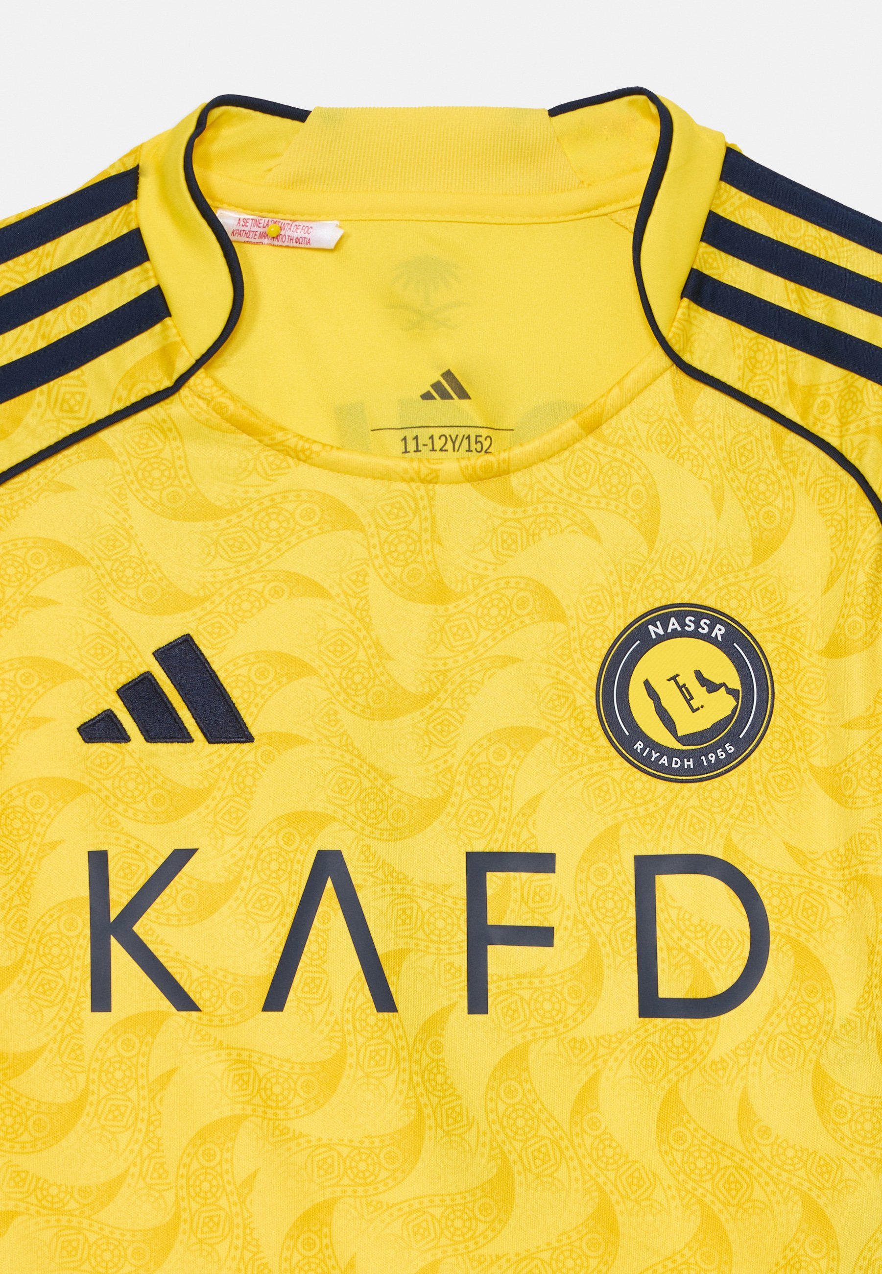 adidas Performance AL NASSR HOME REPLICA KIDS - T-skjorte med print - black/white