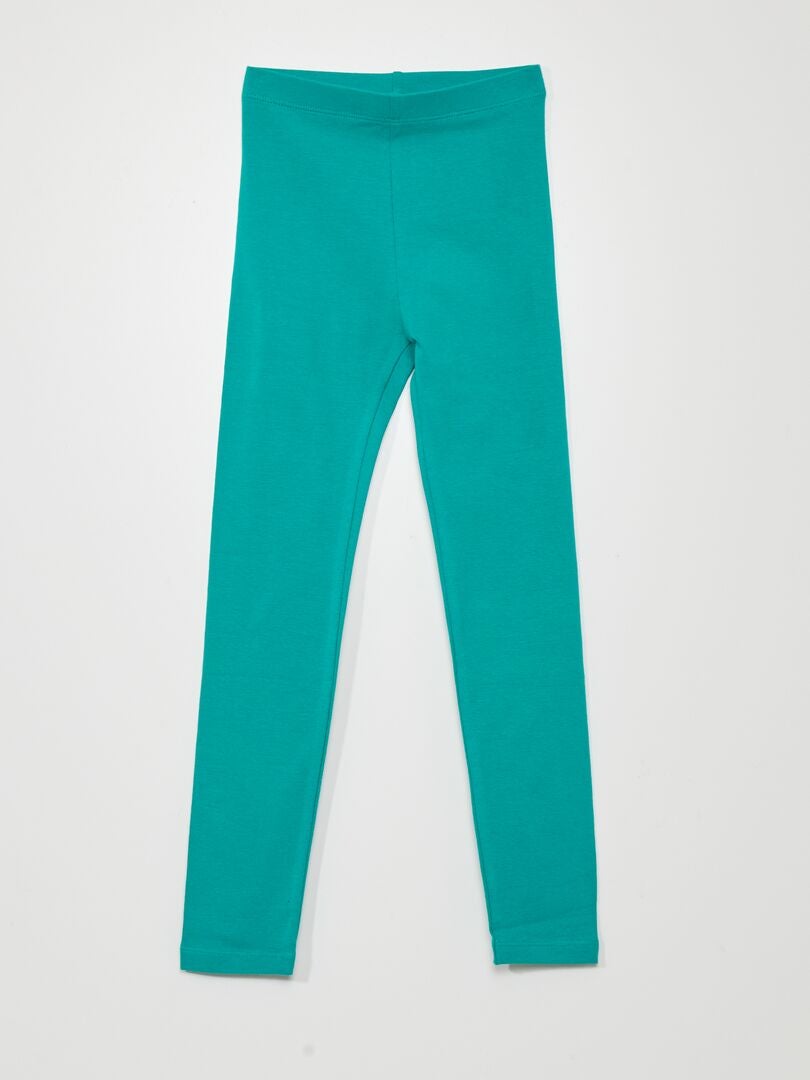 Lange, elastische legging - groen