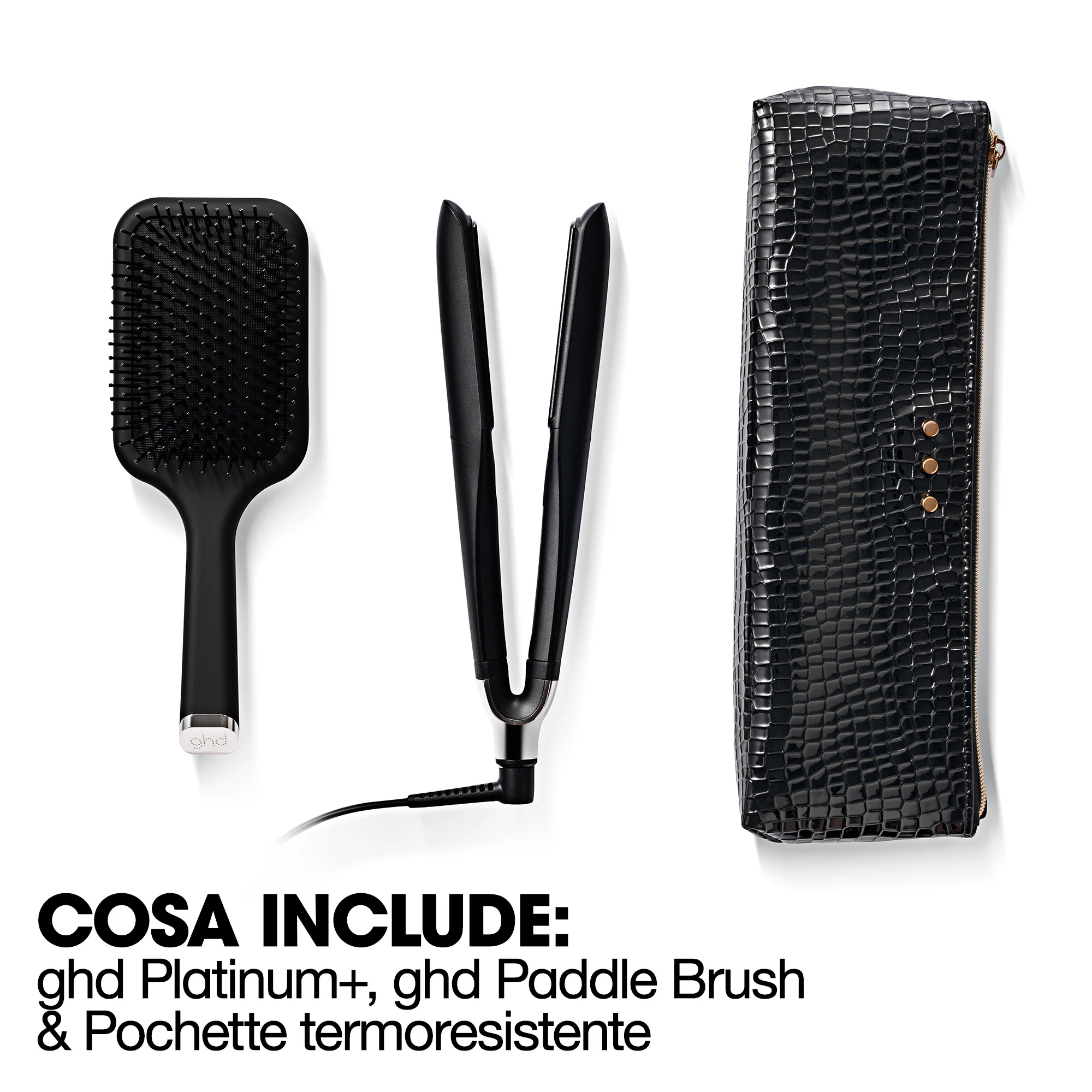Styler ghd platinum+ Gift Set - piastra per capelli professionale + paddle brush - Cofanetti per Capelli, Piastra Capelli, Spazzole