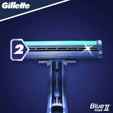 Vienkartiniai „Gillette Blue II Plus“ skustuvo peiliukai, 5 vnt., 5 vnt.