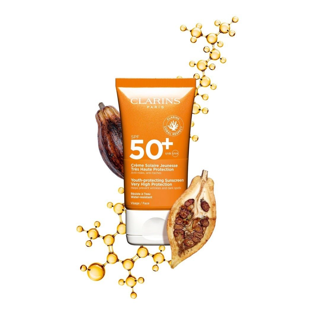 Clarins krema za sunčanje, zaštita od sunca za mlade, vrlo visok faktor zaštite od sunca 50+ - 50 ml