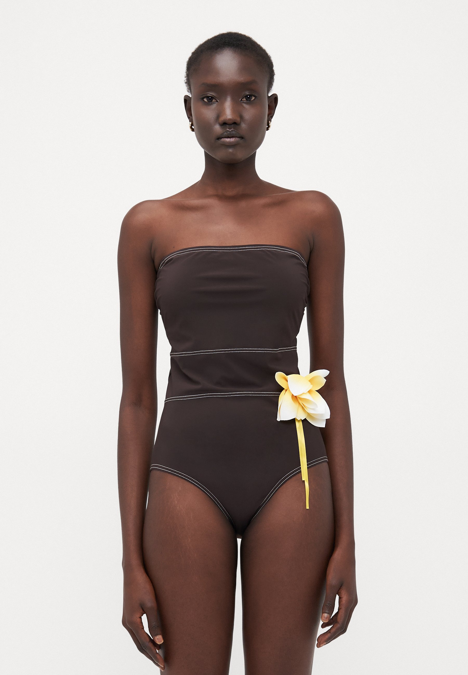 Tory Burch badpak - diep chocoladebruin