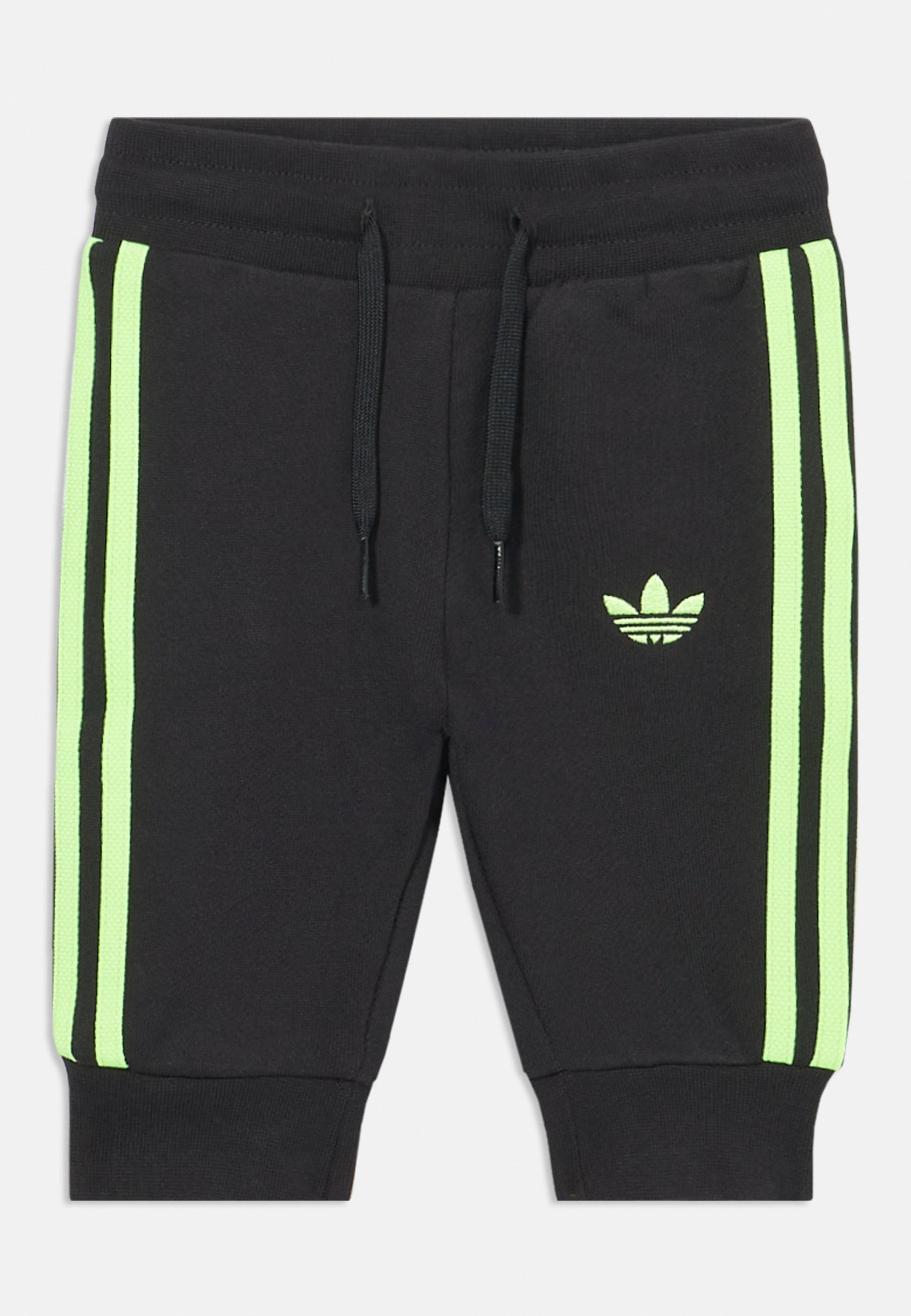 Ensemble unisexe adidas Originals CREW SET - Survêtement - noir/vert signal