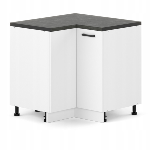 Szafka kuchenna narożna stojąca dolna 90x90cm biały mat