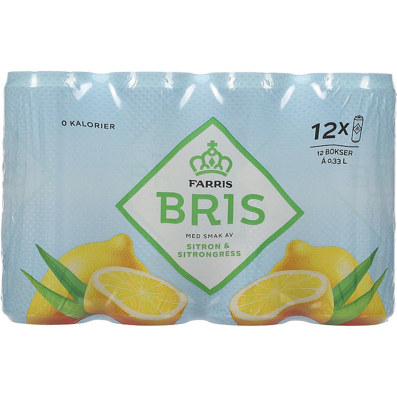 Farris Farris Bris 12er-Packung 0,33 l Zitrone/Zitronengras