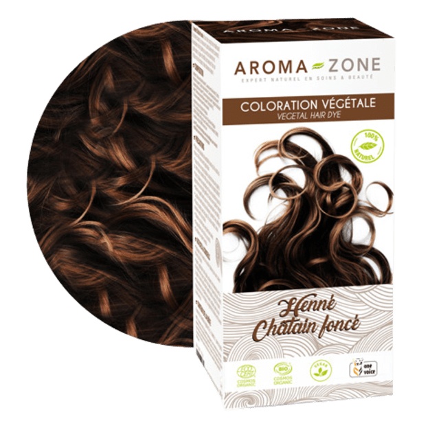 Biologische donkerbruine henna - Plantaardige haarkleur