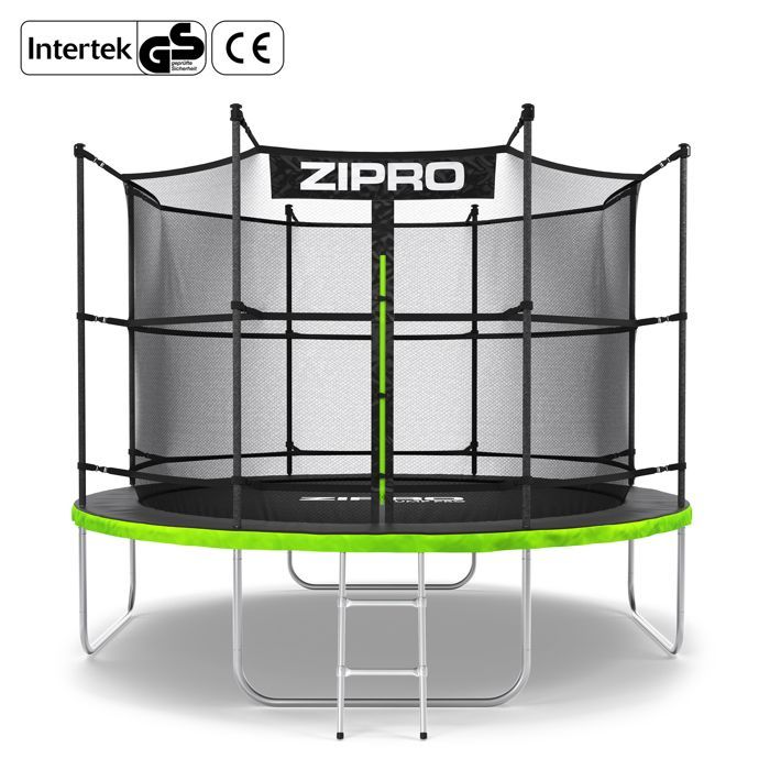 ZIPRO JumpPro IN Trampoline - 10ft (312 cm) - 150 kg Load Capacity - CROSS-SECTION System - Safe - Outdoor