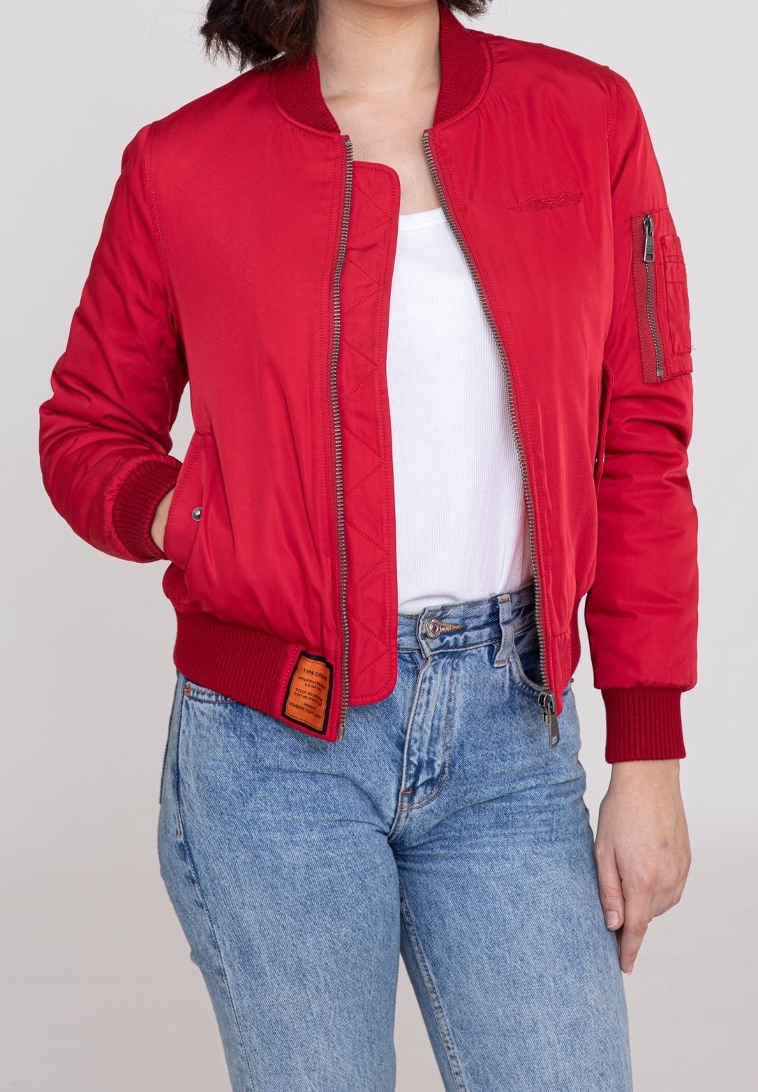 Blouson bomber - rouge