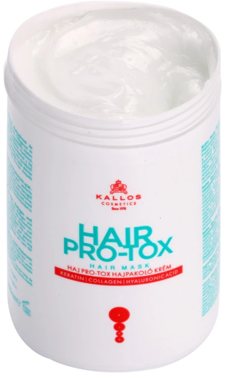 Kallos Hair Pro-Tox маска за слабу и оштећену косу са кокосовим уљем, хијалуронском киселином и колагеном