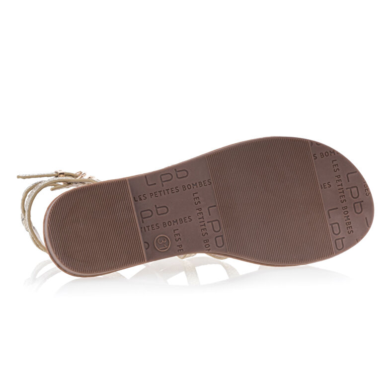 Sandalias amarillas para niña / Zapatos de punta abierta