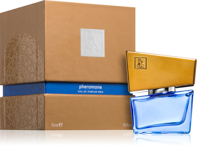 Perfume HOT Shiatsu Azul Escuro com feromônios