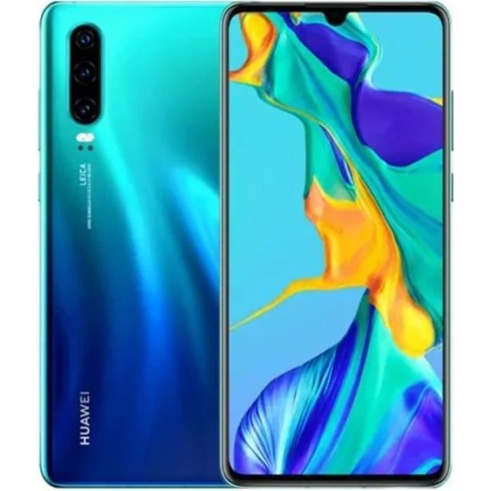 HUAWEI P30 128GO Bleu Aurore - Reconditionné - Très bon état