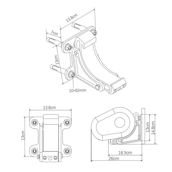 LED-Vollkassettenmarkise ELOS V2 inkl. Windsensor anthrazit, 350 x 250 cm