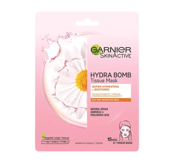 Garnier maska na tkaninie z ekstraktem z rumianku 1 sztuka