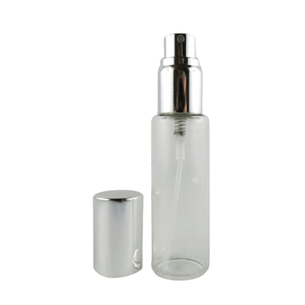 Mini zakvaporizer van 30 ml in een transparant glazen reservoir