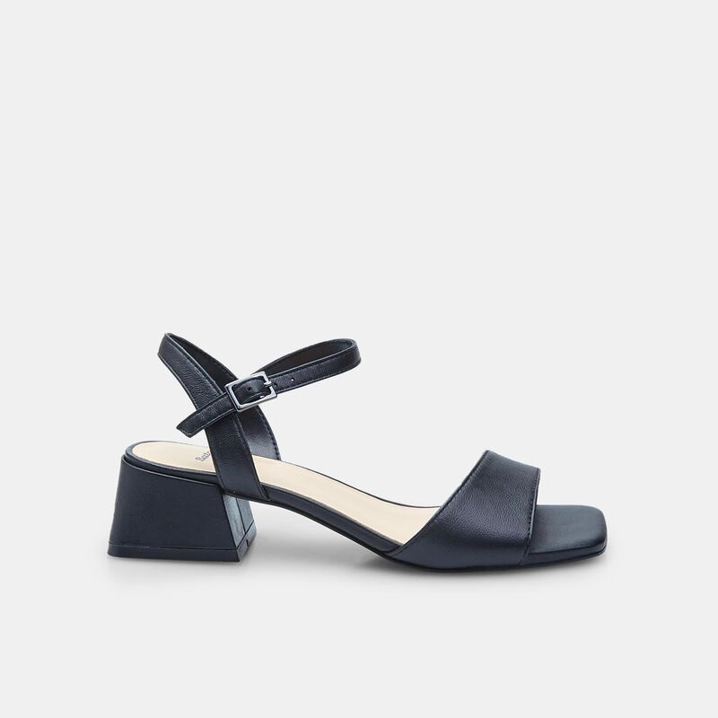 BATA damessandalen met hak van leer