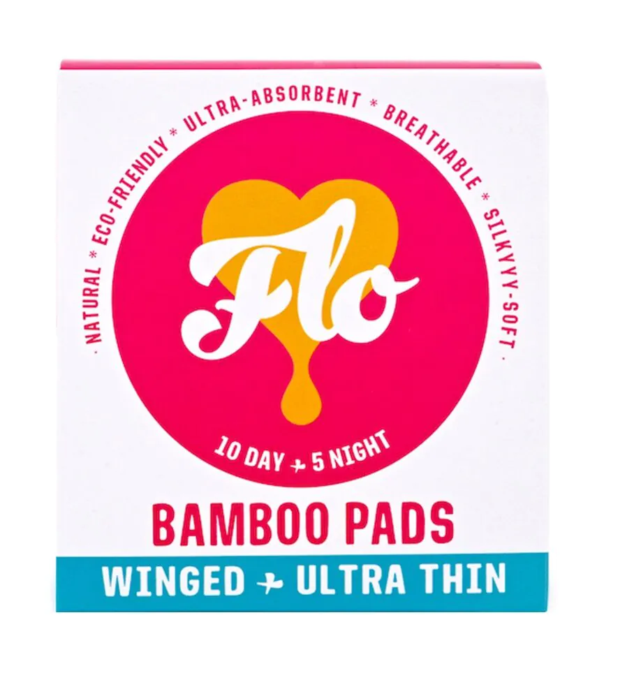 Flo Podpaski higieniczne bambusowe BIO (10 podpasek na dzień + 5 podpasek na noc)