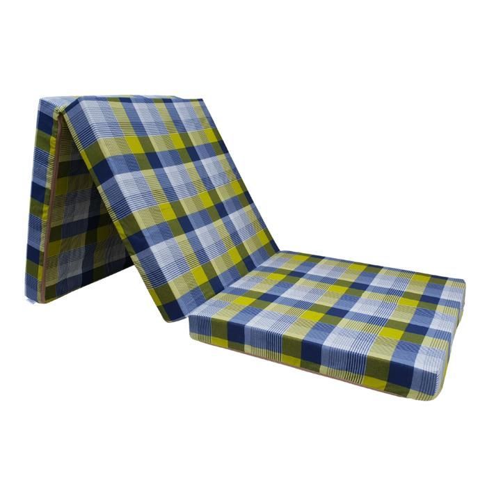 Opvouwbare futonmatras 195x65x10 cm, 65x195 cm, 10 cm dik, keuze uit verschillende kleuren (002)