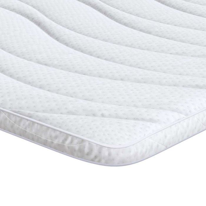 Cubrecolchón de espuma de látex - vidaXL - 140x200x5,5 cm - Blanco - Ultrasuave - Tejido de punto - Transpirable