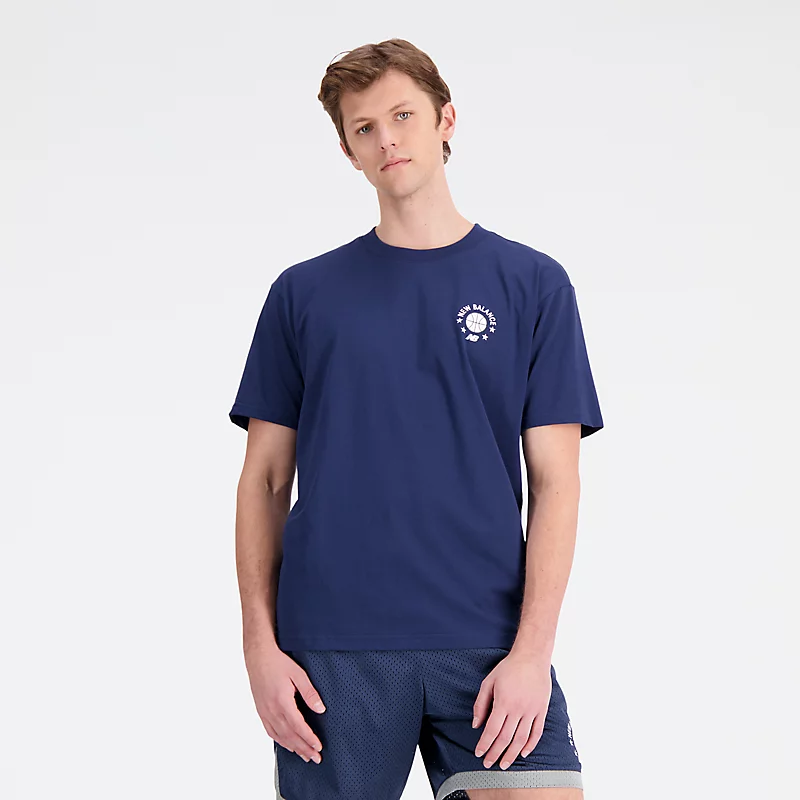Hoops Essentials Herren-T-Shirt - NB NAVY