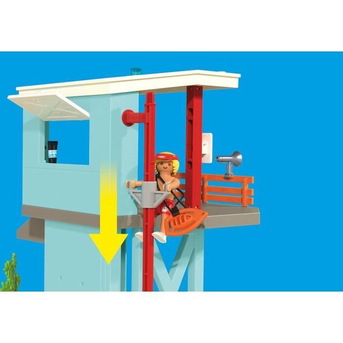 Playmobil 71903 First Aid Station & Beach Cart, My Life Beach Vacation, 125 pieces, Ages 4+