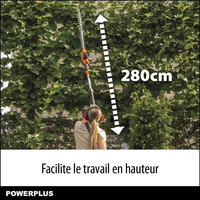 Powerplus Dual Power Cordless Hedge Trimmer POWDPG75380 - 40V, without Battery or Charger, 600mm Blade, 20mm Cutting Gap