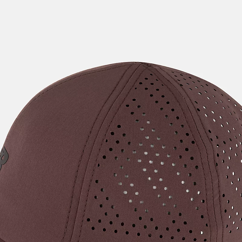 Unisex Laser Performance Run Hat 6 Panel - LICORICE