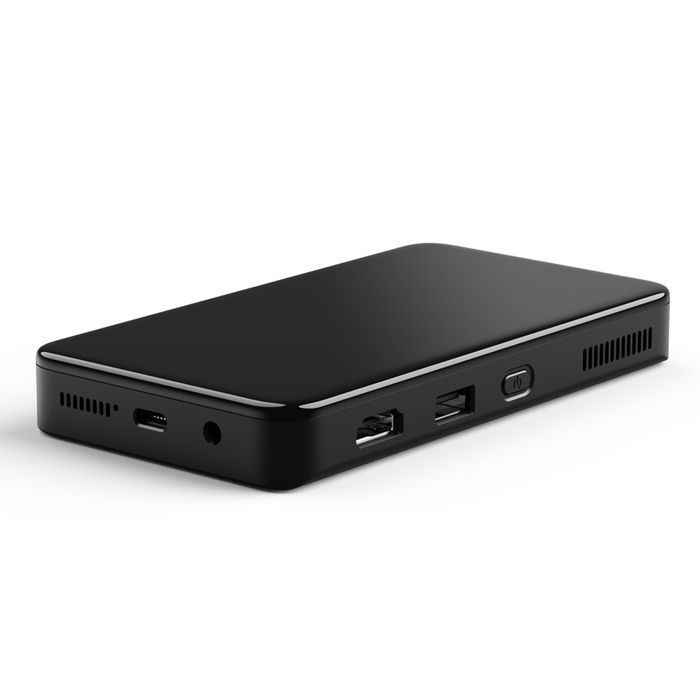 Proiettore mini portatile Android 4K Pico YONIS, proiettore Wi-Fi intelligente + scheda SD da 128 GB, nero