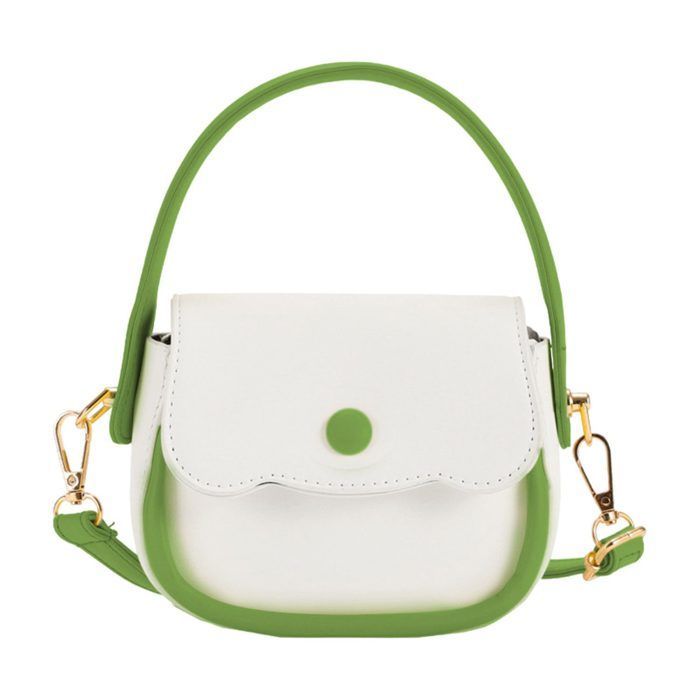 Schoudertas voor meisjes - 1, verstelbaar, crossbody te dragen, groen label