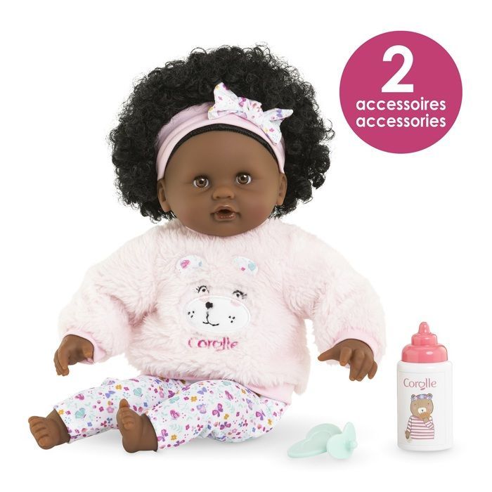 Vauvanukke - Corolle - Caroline Cuddle Baby - 30 cm - Pehmeä vartalo - Sisältää lisävarusteita
