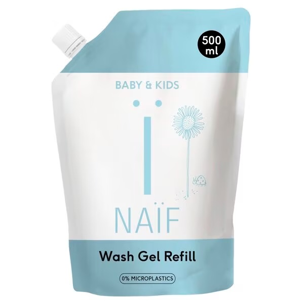 Naïf gel za umivanje dojenčkov in otrok proti brbotanju 500 ml