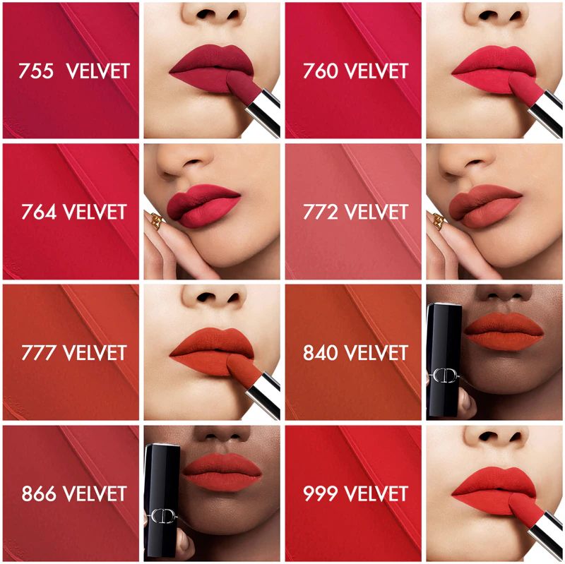 DIOR Rouge Dior batom de longa duração frasco recarregável