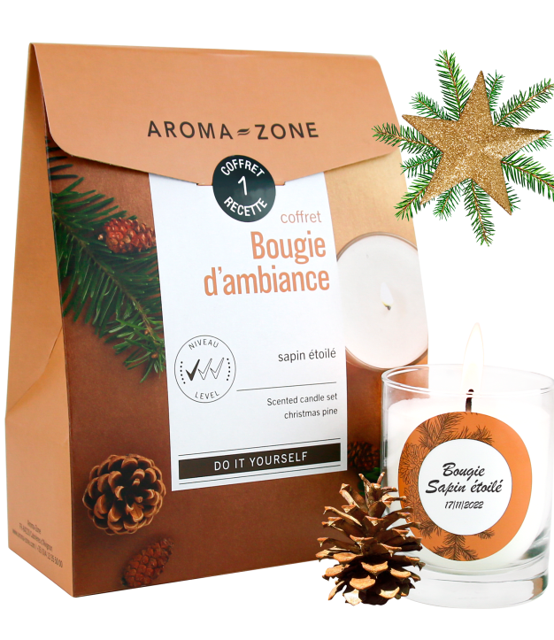 Kit DIY Bougie d'ambiance Sapin étoilé
