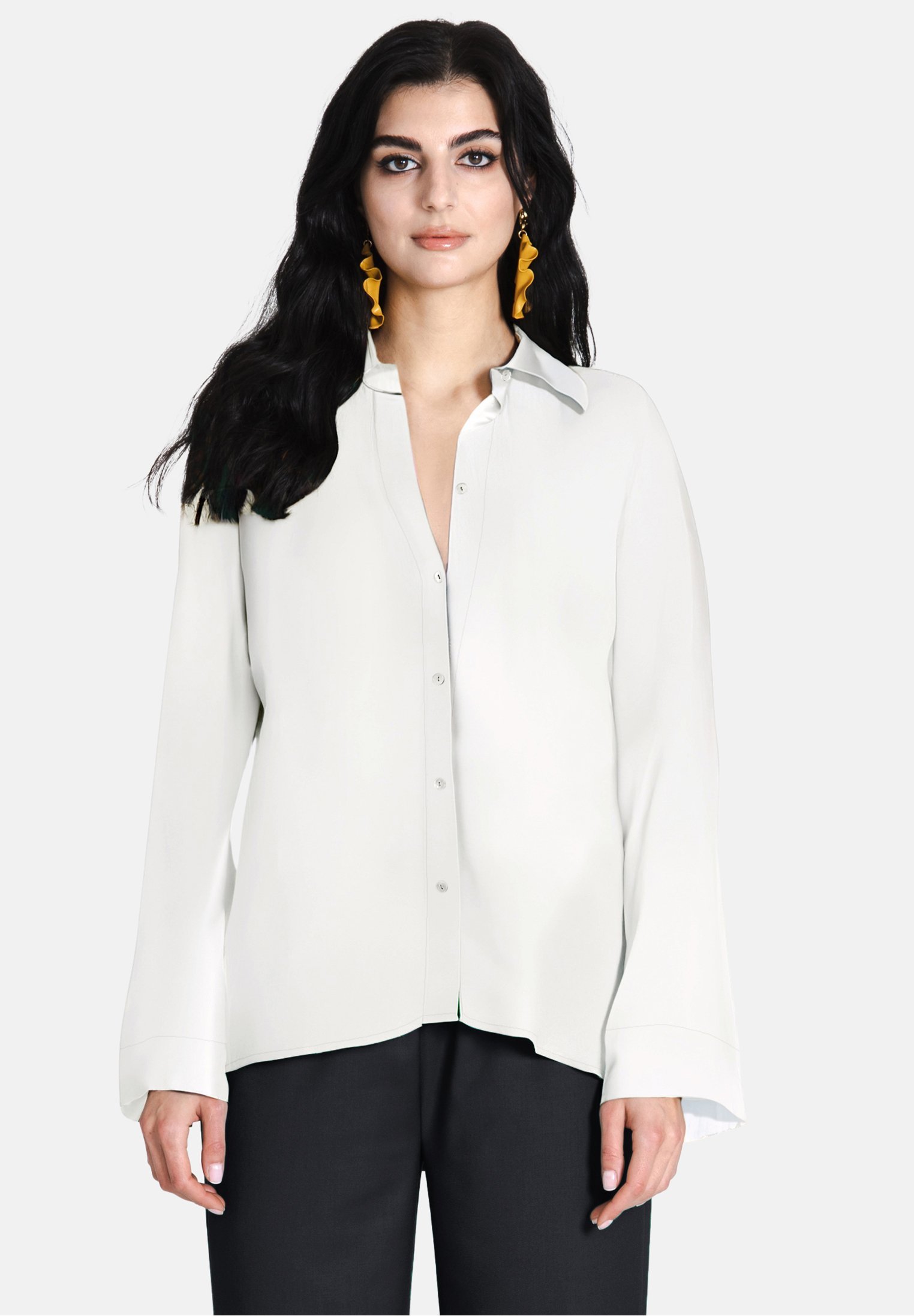 Jascha Stockholm NIEUWE BREDE KNOPEN - Blouse met knoopsluiting - gebroken wit