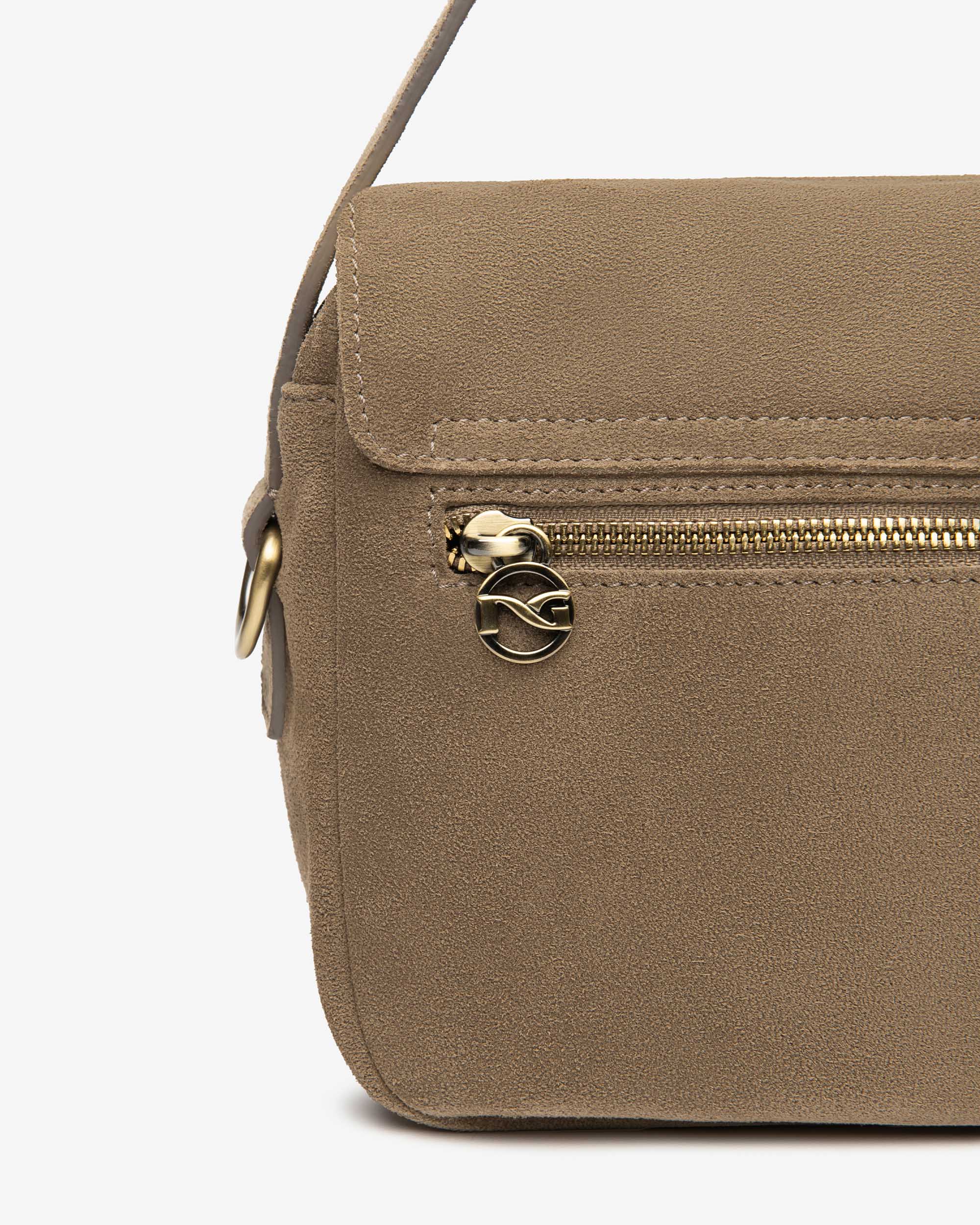  Damen-Schultertasche aus Leder
