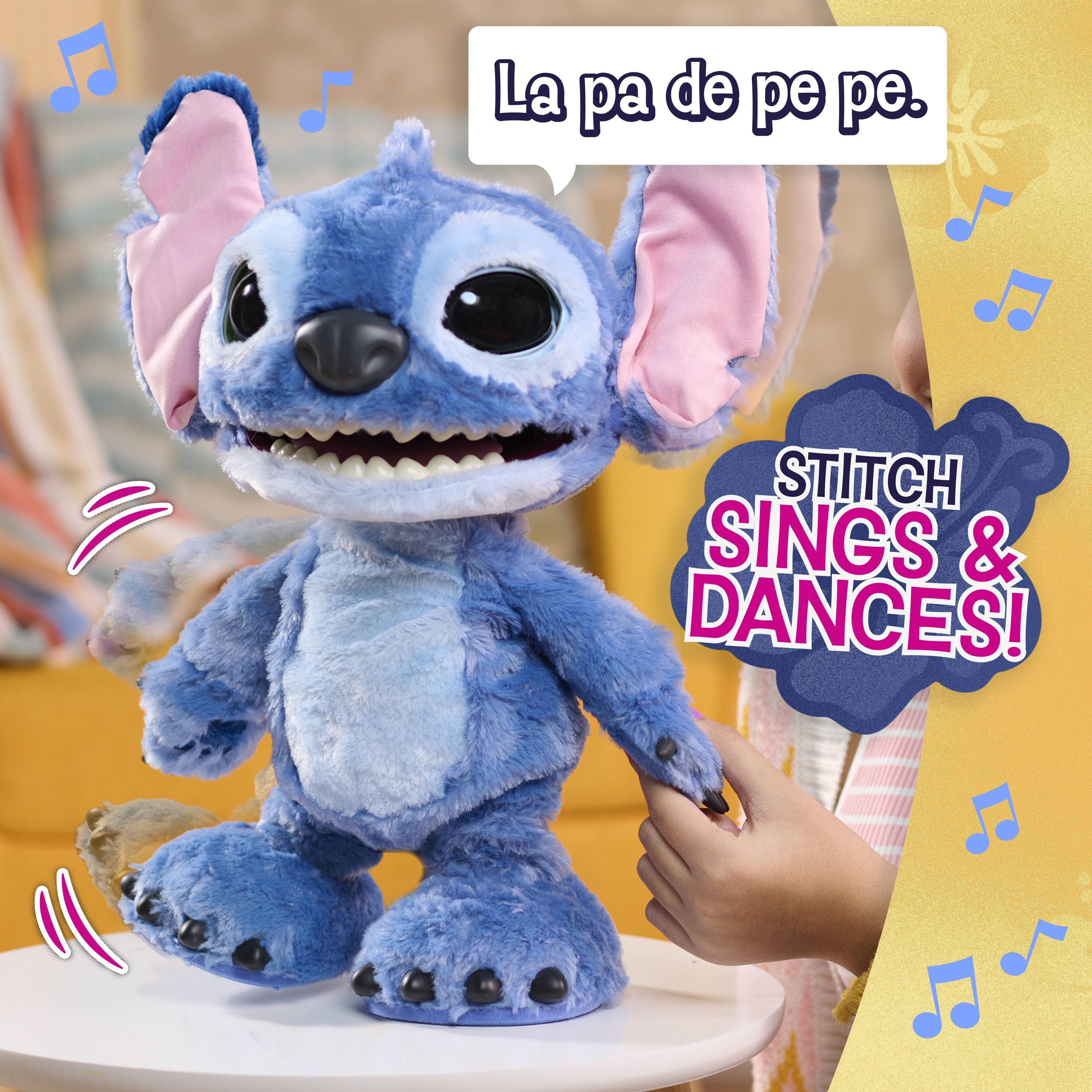 Peluche interactivo definitivo - Stitch - Acción real - 23 cm - Para mayores de 5 años