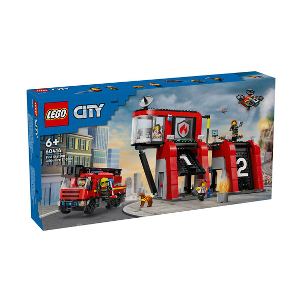 City Feuerwehrstation mit Drehleiterfahrzeug 60414