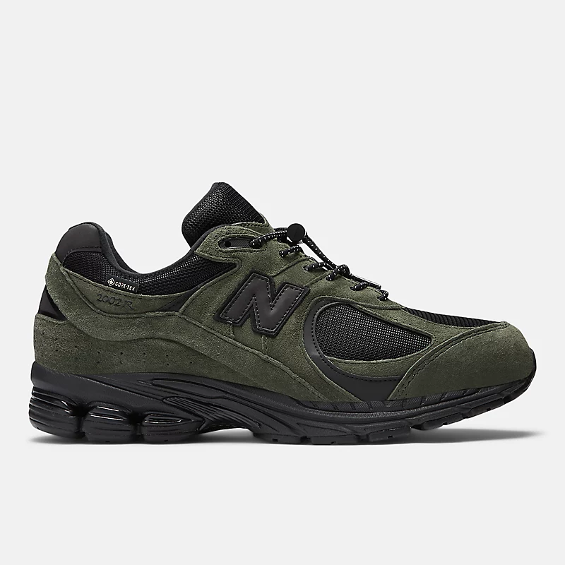 JJJJound x NB 2002R GORE-TEX® voor heren – Groen met zwart