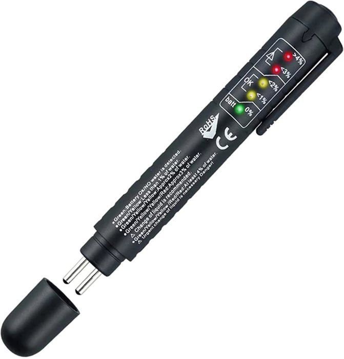 Tester per liquido freni DOT 3/4/5, tester per liquido freni con display a 5 LED per veicoli automobilistici, tester
