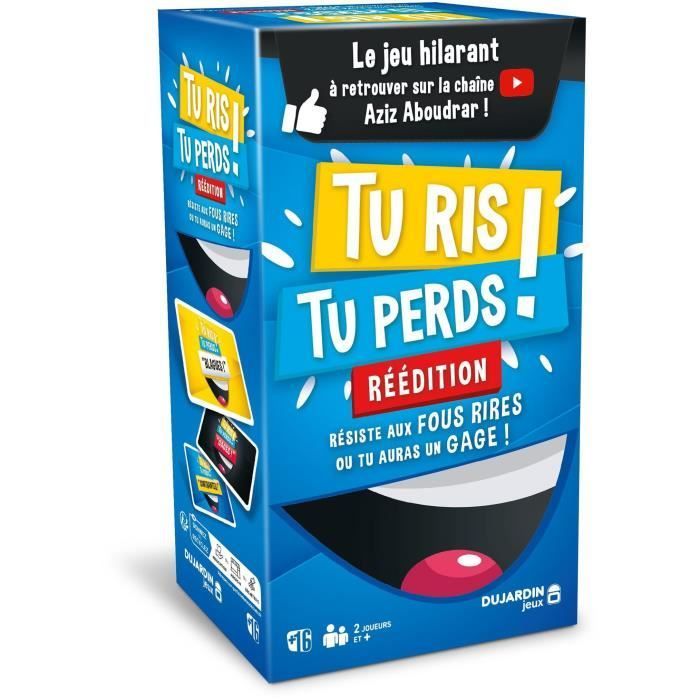 Quem Ri Perde - Reedição - Jogo de Tabuleiro - DUJARDIN - Encare um duelo de piadas ruins sem rir!