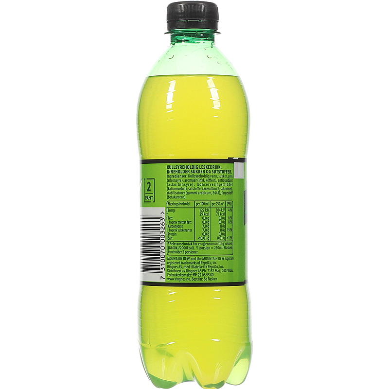 Ringnes Fjelddug 0,5 l, sockerreducerat