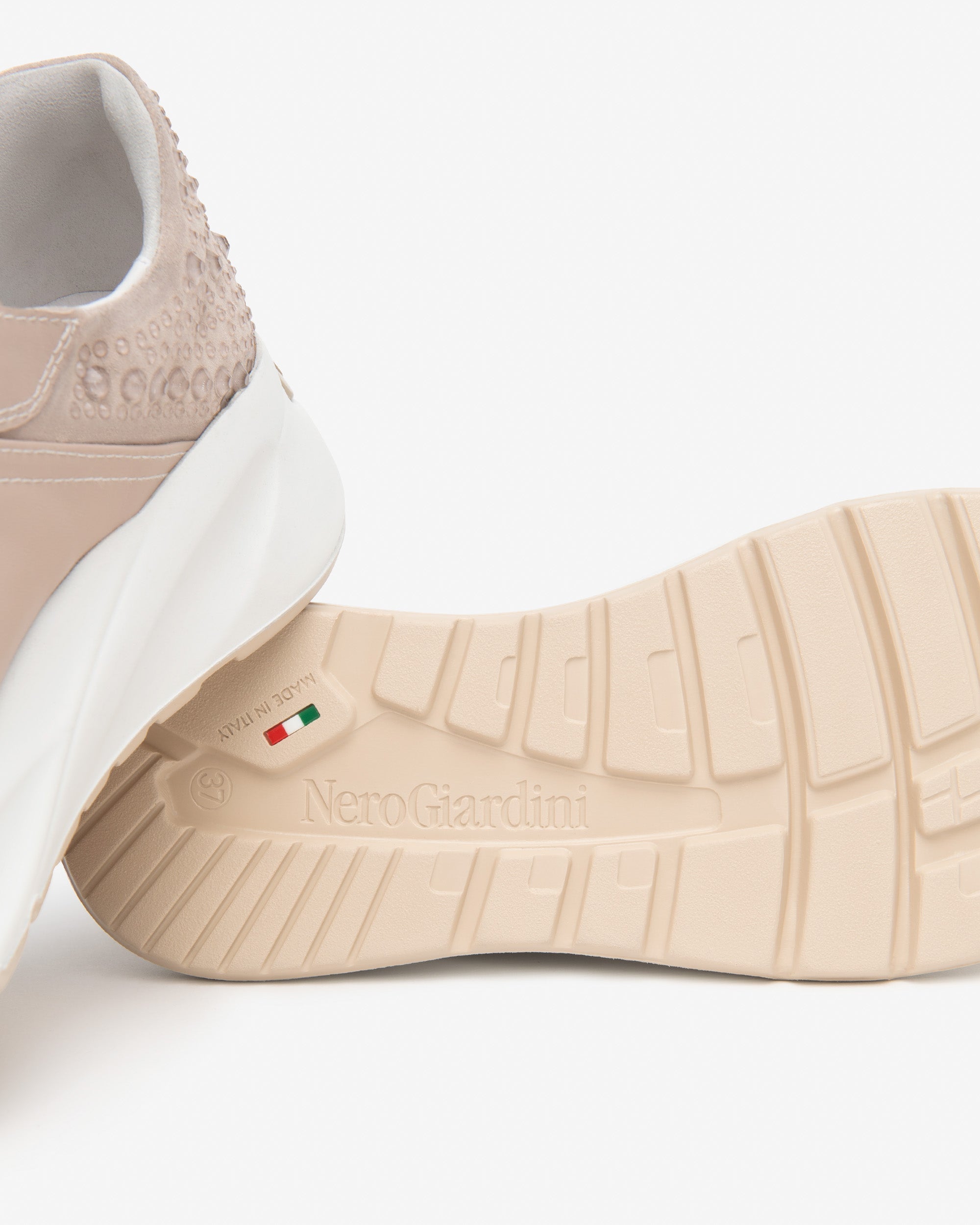 Damen-Sneaker aus Leder und Wildleder